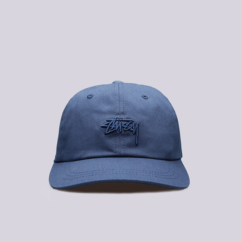  синяя кепка Stussy Tonal Stock Low Cap 131676-navy - цена, описание, фото 1